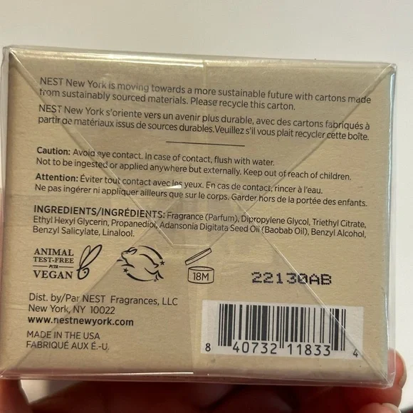 Nest Madagascar vanilla perfume oil 30ml/ 1.0 fl oz. New sealed - Picture 3 of 7